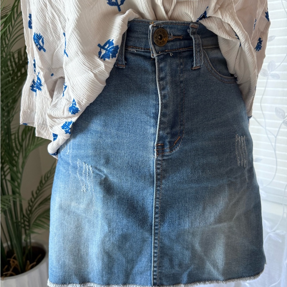Denim Mini Skirt
